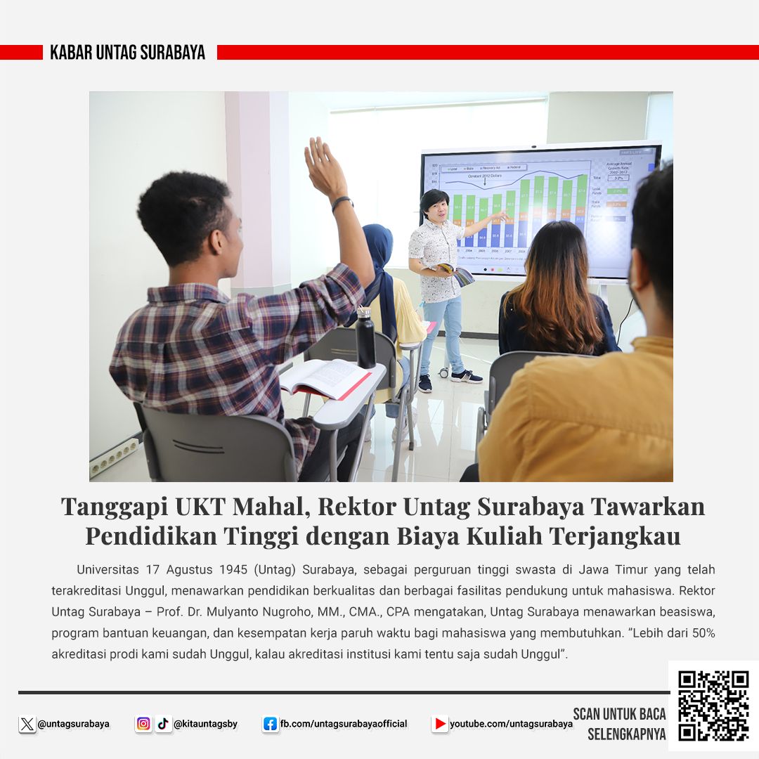 Biaya Pendidikan di Untag Surabaya Terjangkau