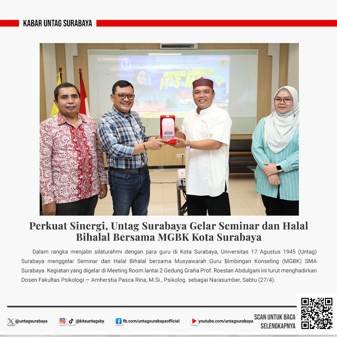 Untag Surabaya Menggelar Seminar untuk Guru BK se-Kota Surabaya 