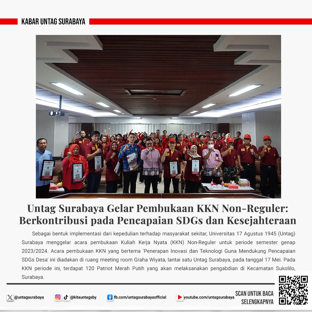 Untag Surabaya Gelar kegiatan KKN Non-Reguler
