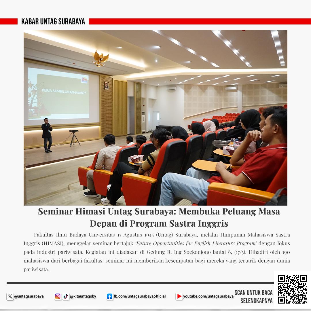 Seminar Himasi Untag Surabaya: Membuka Peluang Masa Depan di Program Sastra Inggris