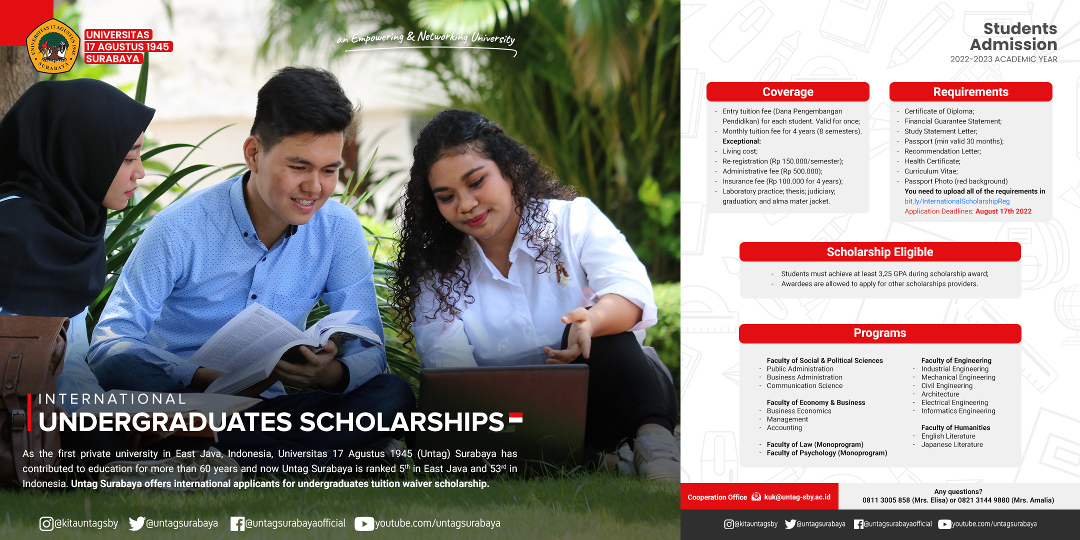 International Undergraduates Scholarship