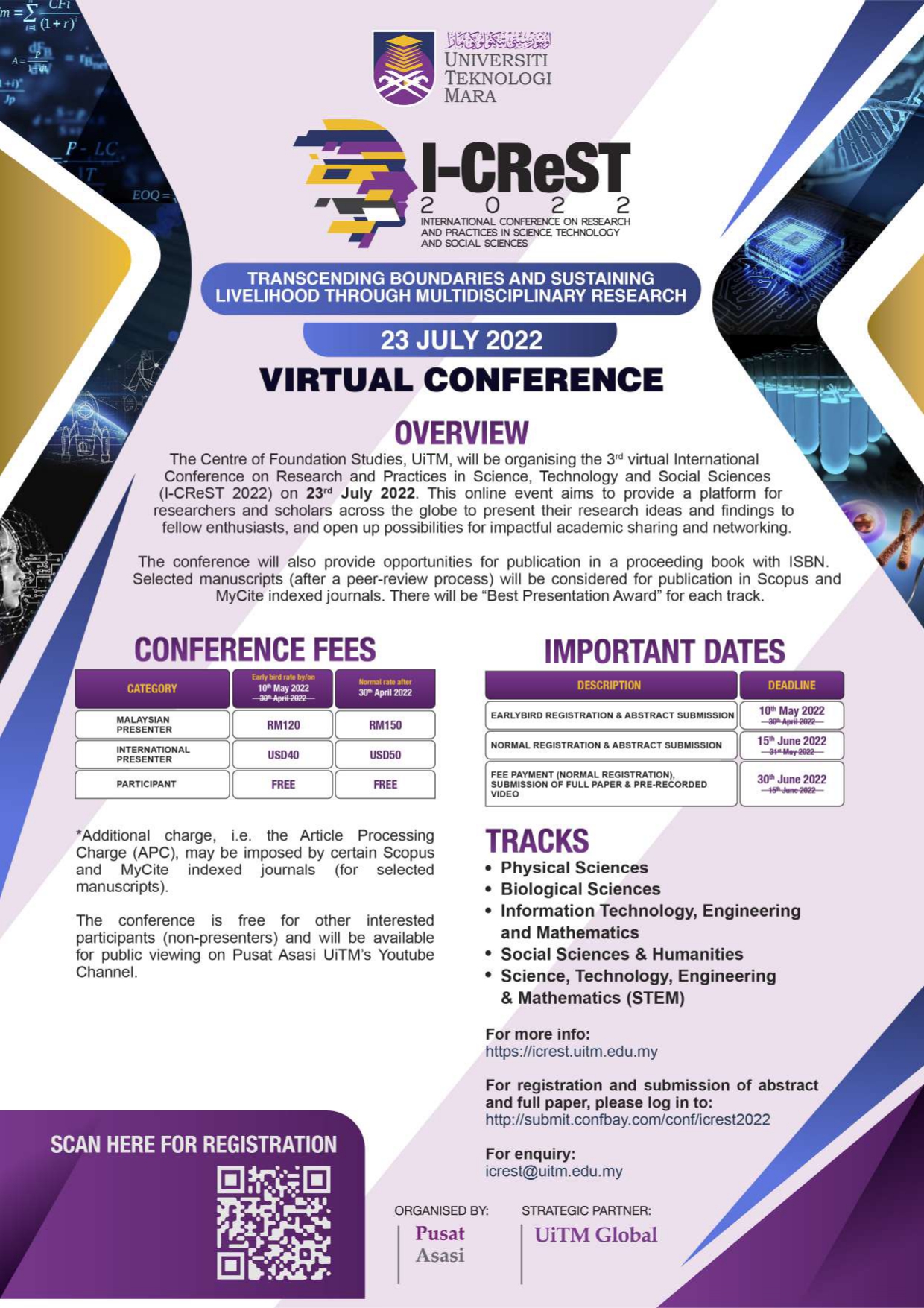 International Conference on Research and Practices in Science, Technology and Social Sciences