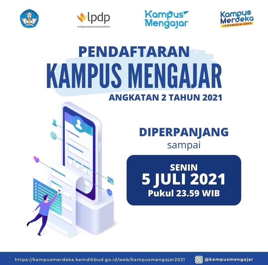 KAMPUS MENGAJAR DIPERPANJANG SAMPAI 5 JULI 2021