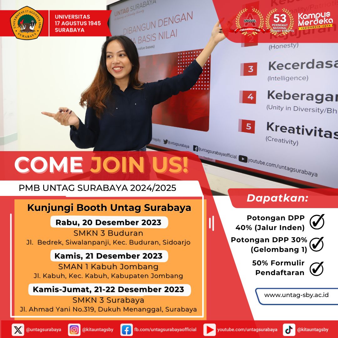 Kunjungi Booth Untag Surabaya 