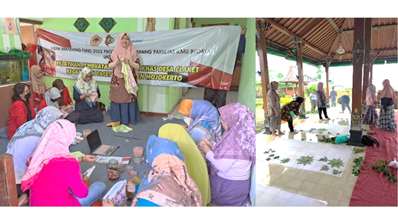 Kembangkan Desa Wisata, Prodi Sastra Jepang Untag Surabaya Gelar Pelatihan Inovasi Souvenir  di Desa
