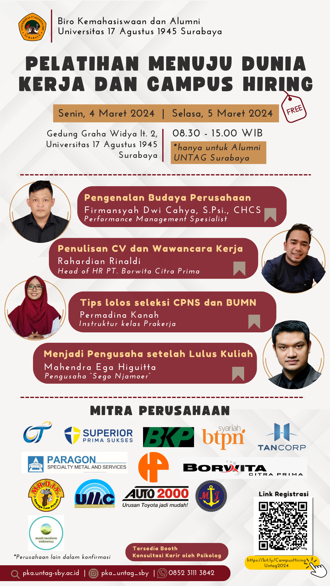 Pelatihan Menuju Dunia Kerja & Campus Hiring